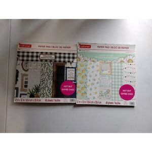 Craft smart scrape book paper pads.